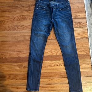 Express Dark Blue Women Jeans mid rise